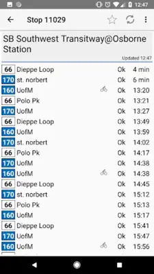 Winnipeg Transit+ android App screenshot 0