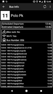 Winnipeg Transit+ android App screenshot 4